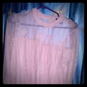 Lace long sleeved shirt